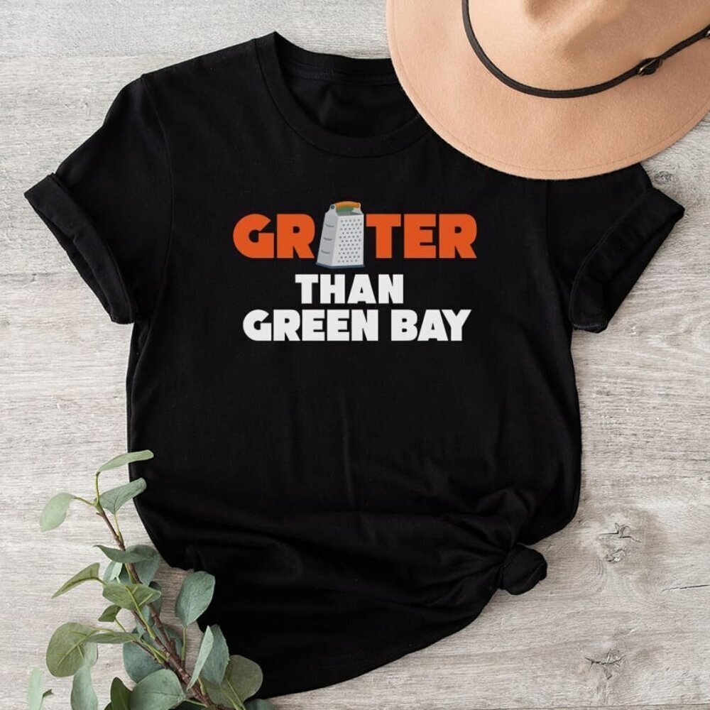 Greater Than Green Bay Grater Cheese Grater T Shirt .